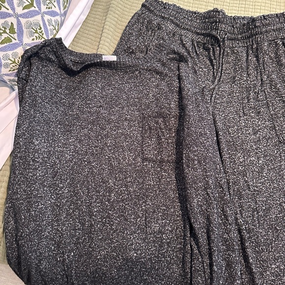 Stars Above Charcoal Lounge Joggers + Longsleeve set - Picture 1 of 3